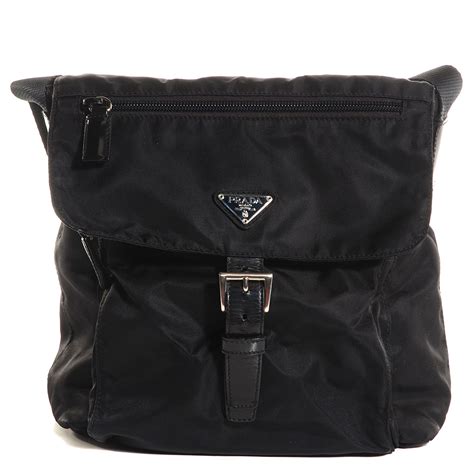 prada vela messenger bag nero|PRADA Nylon Vela Sport Messenger Bag Black .